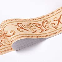 Papel pintado impermeable frontera 3D patrón pared extraíble auto-adhesivo cocina baño Stciker papel de pared frontera…